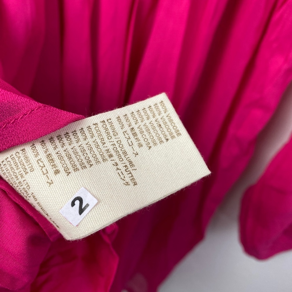 Anthropologie Forever That Girl Sheer Flowy mini dress XXS NWT Barbie Pink - Picture 12 of 13